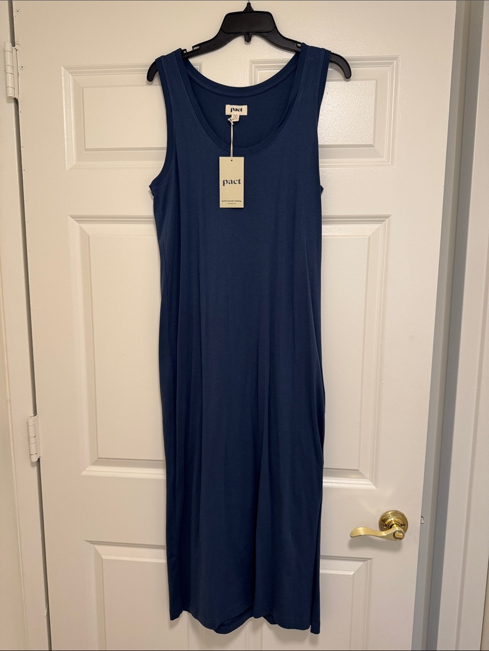 Pact Women's Navy Tank Maxi Dress